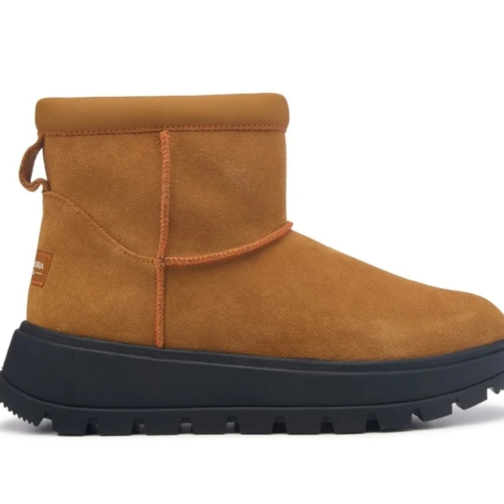 Size 8 - New Koolaburra By UGG Mini Hybrid Winter Boot Chestnut - Picture 2 of 16